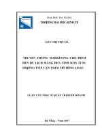 Truyền thông marketing cho điểm đến du lịch măng đen, tỉnh kon tum  hướng tiếp cận theo mô hình AISAS 