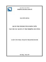 Quản trị thành tích nhân viên tại chi cục quản lý thị trường đà nẵng 