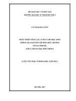 Phát triển năng lực tư duy cho học sinh thông qua dạy học bài tập hóa học chương ancol   phenol lớp 11 trung học phổ thông 