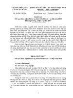 Báo cáo kinh tế xã hội năm 2018