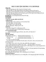 Giáo án Sinh học 12 bài 15: Bài tập chương I và chương II