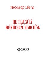 Hường dẫn thu thập, xử lý, phân tích Minh chứng tích hợp trong tự đánh giá cơ sở giáo dục phổ thông 2019