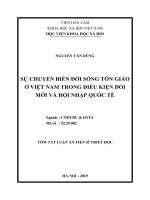 Sự chuyển biến đời sống tôn giáo ở việt nam trong điều kiện đổi mới và hội nhập quốc tế tt 
