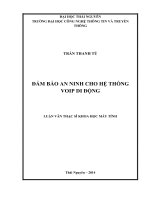 Đảm bảo an ninh cho hệ thống VOIP di động 