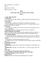 Giáo án môn GDCD Bài 6 Công dân với các quyền tự do cơ bản (2 tiết)