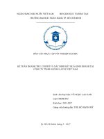 Báo cáo thực tập kế toán doanh thu, chi phí và xác định kết quả tại công ty TNHH suzuk latex việt nam