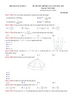 đề thi thử THPTQG năm 2019   môn toán   THPT quảng xương   thanh hóa   lần 1   có lời giải