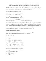 Báo cáo thí nghiệm dung dịch khoan