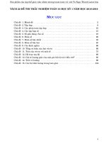 Phân dạng câu hỏi và bài tập đề thi học kỳ 1 Toán 10