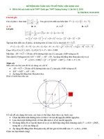 MỞ RỘNG bài TOÁN cực TRỊ số PHỨC THPT QUẢNG XƯƠNG 