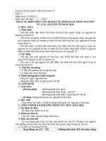 Giáo án hóa học 10 bài 8 Sự biến đổi tuần hoàn cấu hình electron nguyên tử các nguyên tố hóa học