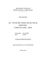 Quá trình đấu tranh xóa bỏ chế độ apartheid ở nam phi (948 1994)