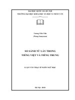 So sánh từ láy trong tiếng việt và tiếng trung 