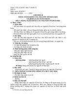 Giáo án hóa học 10 bài 7 Bảng tuần hoàn các nguyên tố hóa học