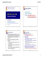 KIẾN TRÚC MÁY TÍNHđại học bách khoa hà nội