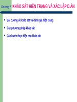 Bài giảng khảo sát hiện trạng và xác lập dự án