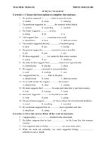 MỆNH ĐỀ VỚI SUGGEST-CHUYÊN ĐỀ ÔN THI VÀO 10 THÍ ĐIỂM