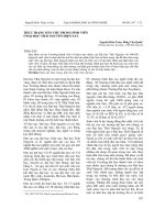 THỰC TRẠNG DÂN CHỦ TRONG SINH VIÊN TRƯỜNG ĐẠI HỌC THÁI NGUYÊN HIỆN NAY