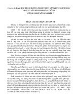 Chuyên đề: DẠY HỌC THEO HƯỚNG PHÁT TRIỂN NĂNG LỰC NGƯỜI HỌC – BÀI 12. SÂU BỆNH HẠI CÂY TRỒNG