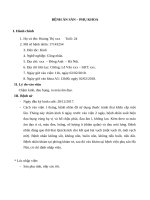 bệnh án sản khoa chửa ngoài tử cung