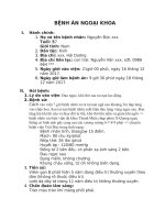 Bệnh án chấn thương ngực kín