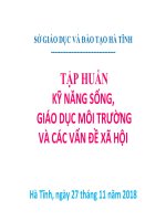Tài liệu kỹ năng sống, giáo dục môi trường và các vấn đề xã hội