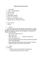 bệnh án ngoại đái máu