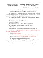 Biên bản công khai dự toán tại đơn vị sự nghiệp