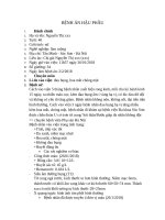 bệnh án sản khoa cắt tử cung bán phần