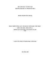 Phát triển năng lực vận dụng toán học vào thực tiễn cho học sinh lớp 4,5 thông qua dạy học giải toán có lời văn 