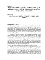 HIỆU QUẢ SẢN XUẤT VÀ MARKETING CỦA SẢN PHẨM ĐẬU NÀNH Ở ĐỒNG BẰNG SÔNG CỬU LONG