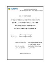 Sử dụng vi khuẩn lactobacillus spp phân lập từ thực phẩm lên men truyền thống để kéo dài thời gian bảo quản bánh mì 