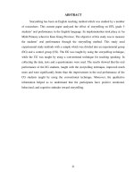 The effect of storytelling on efl grade 5 students oral performance at an minh primary school in kien giang province (tt) 