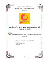 đồ án điều khiển logic và trang bị điện đại học công nghiệp hà nội