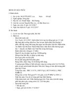 bệnh án ngoại chấn thương ngực kín