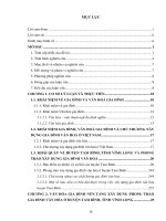 Văn hoá gia đình trong phong trào xây dựng gia đình văn hoá ở huyện tam bình, vĩnh long (tt) 