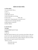 bệnh án sản khoa chửa ngoài tử cung