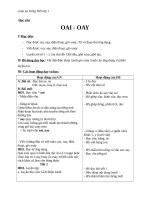 Giáo án Tiếng Việt 1 bài 92: Vần OAI OAY