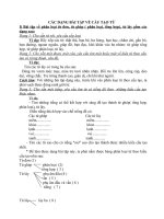 CÁC DẠNG bài tập TIẾNG VIỆT cần THIẾT ôn THI VIÊN CHỨC GIÁO VIÊN 