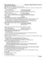 Một số câu hỏi trắc nghiệm bai 20 lop 10