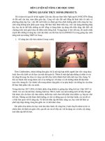 RÈN LUYỆN KĨ NĂNG CHO HỌC SINH  THÔNG QUA BÀI THỰC HÀNH (PROJECT)