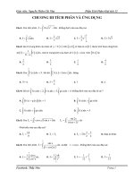 Tổng hợp bài tập tích phân hạn chế MTCT 2019