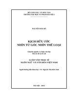 Kịch hữu ước nhìn từ góc nhìn thể loại 