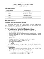 CHUYÊN ĐỀ VẬT LÝ : CÁC LỰC CƠ HỌC KHỐI LỚP : 10