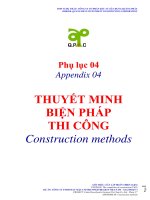 BIỆN PHÁP THI CÔNG XÂY DỰNG SONG NGỮ ANH VIỆT