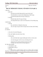 Bài 18 trình bày trang văn bản và in