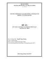 Bai tieu luan ky nang lanh dao quan ly