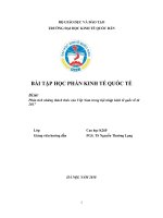 Phân tích những thách thức của việt nam trong hội nhập kinh tế quốc tế từ 2017