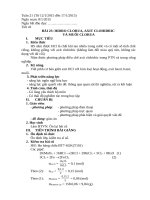 Giáo án hóa học 10 bài 23 Hidroclorua axit clohidric và muối clorua