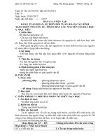 Giáo án hóa học 10 bài 11 Luyện tập bảng tuần hoàn các nguyên tố hóa học